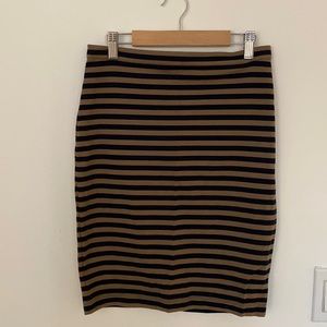 club Monaco stripes skirt